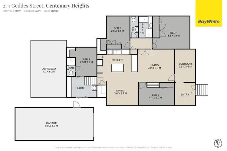 Floorplan of Homely house listing, 234 Geddes Street, Centenary Heights QLD 4350