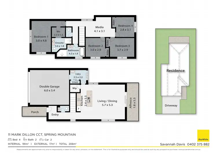 Floorplan of Homely house listing, 11 Mark Dillon Circuit, Spring Mountain QLD 4300
