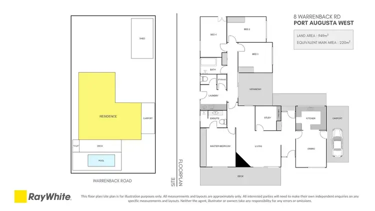 Floorplan of Homely house listing, 8 Warrenback Road, Port Augusta West SA 5700