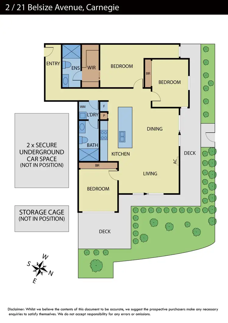 Floorplan of Homely apartment listing, 2/21 Belsize Avenue, Carnegie VIC 3163