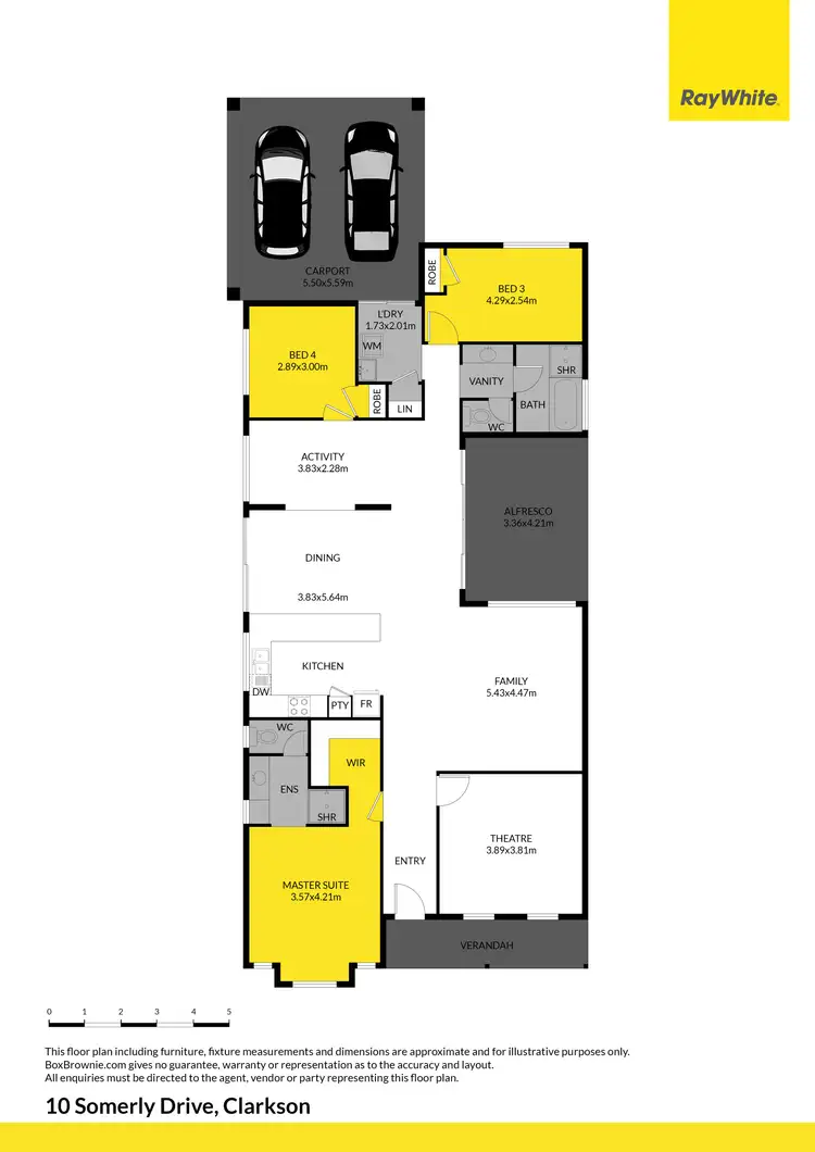 Floorplan of Homely house listing, 10 Somerly Drive, Clarkson WA 6030