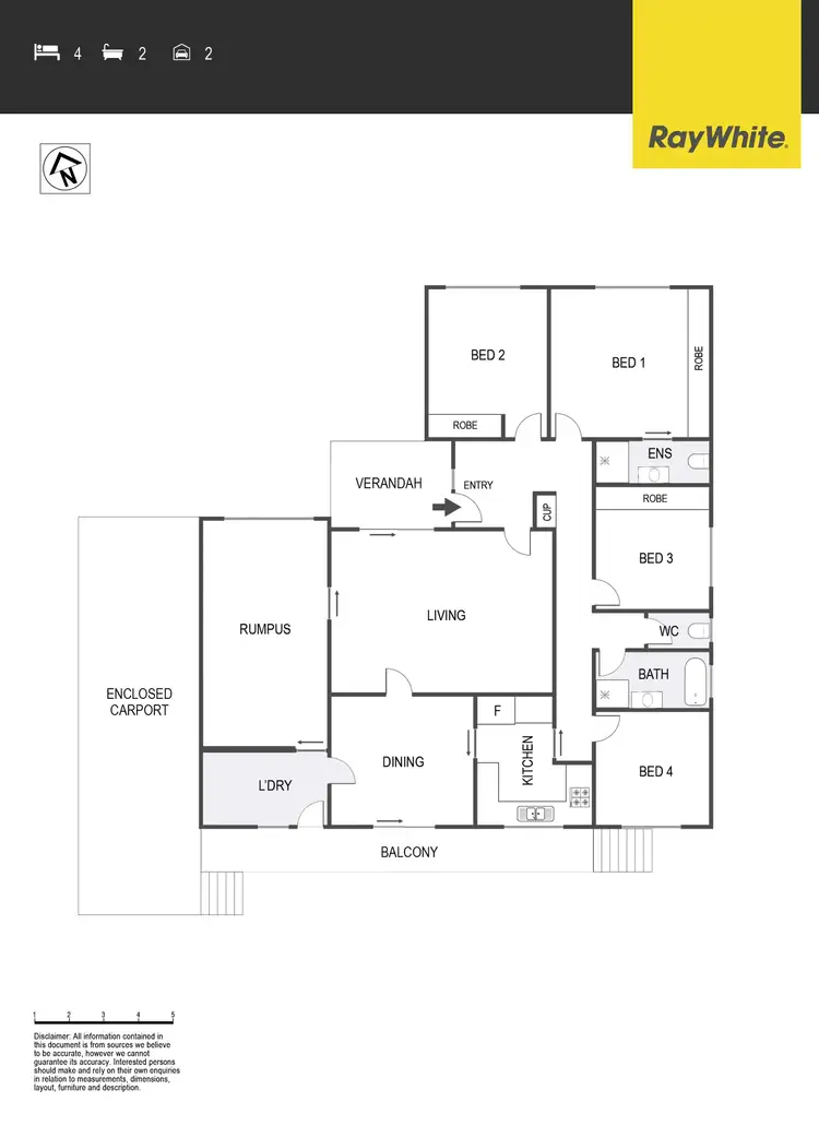 Floorplan of Homely house listing, 111 Owen Dixon Drive, Evatt ACT 2617