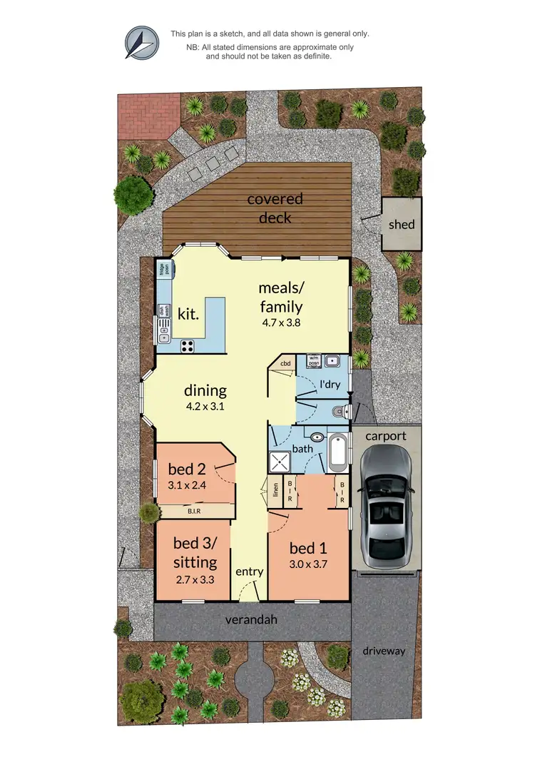 Floorplan of Homely house listing, 5 Rosewood Place, Chirnside Park VIC 3116