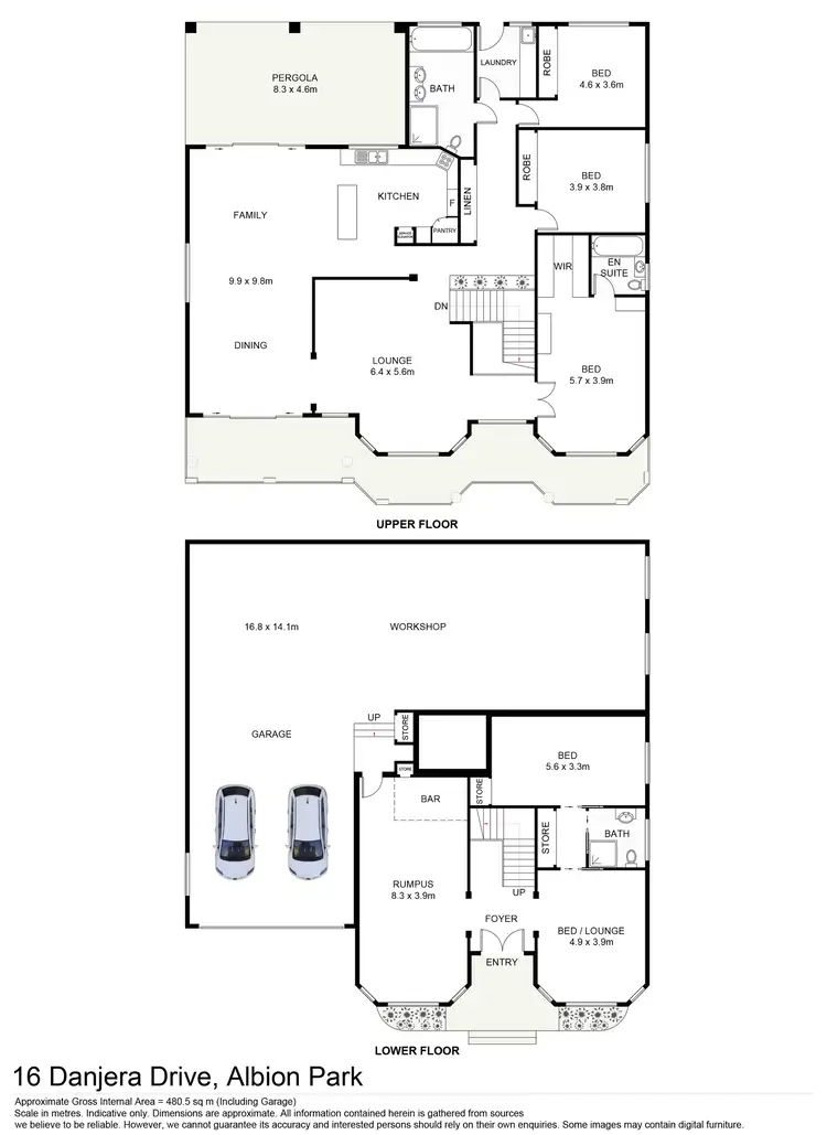 Floorplan of Homely house listing, 16 Danjera Drive, Albion Park NSW 2527