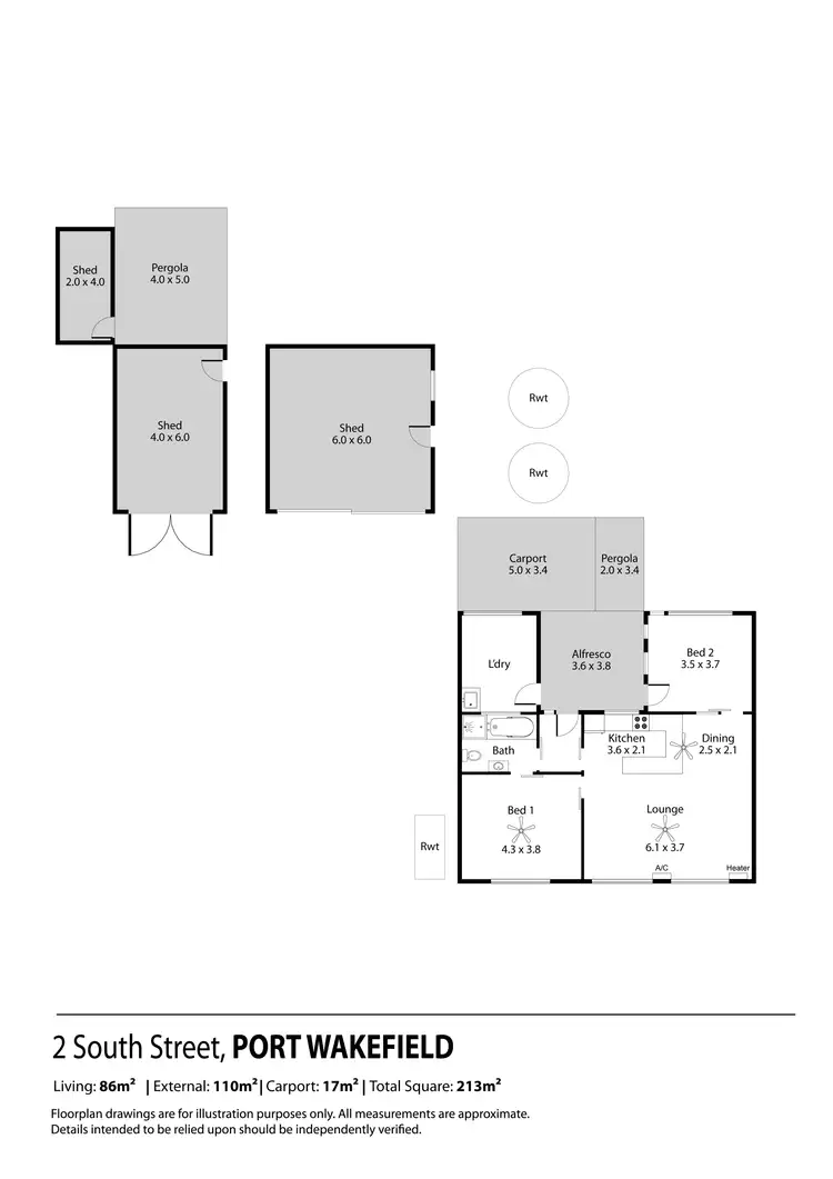 Floorplan of Homely house listing, 2 South Street, Port Wakefield SA 5550