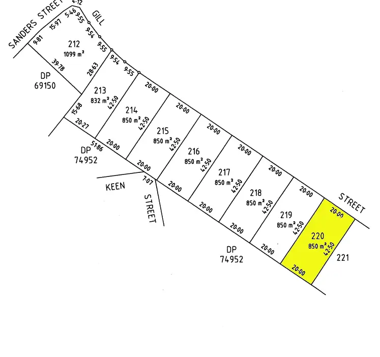 Floorplan of Homely land listing, 27 Gill Street, Moonta Bay SA 5558