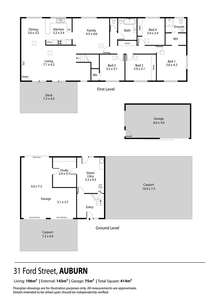 Floorplan of Homely house listing, 31 Ford Street, Auburn SA 5451