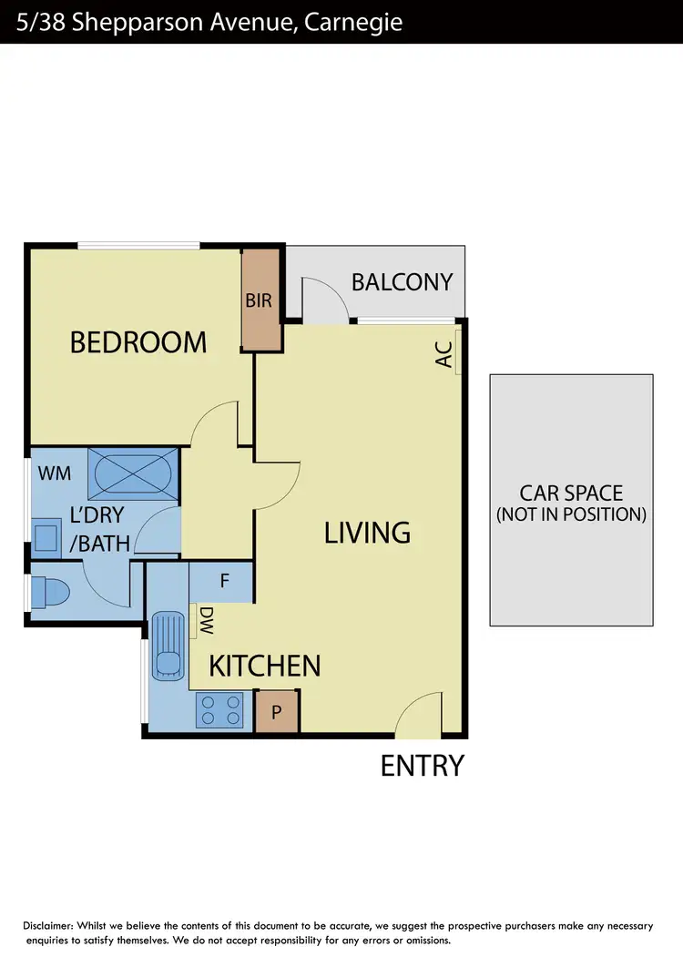 Floorplan of Homely apartment listing, 5/38 Shepparson Avenue, Carnegie VIC 3163