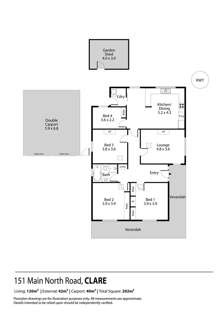 Floorplan of Homely house listing, 151 Main North Road, Clare SA 5453