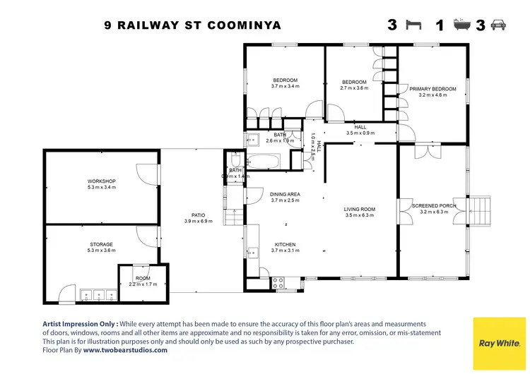 Floorplan of Homely house listing, 9 Railway Street, Coominya QLD 4311