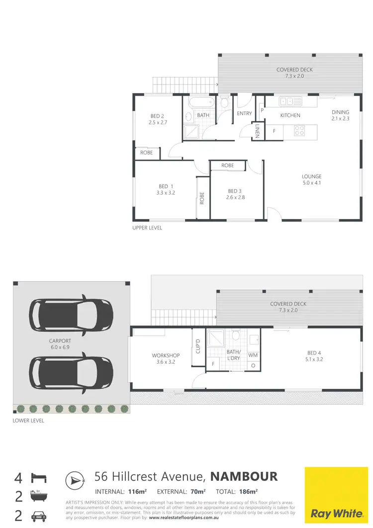 Floorplan of Homely house listing, 56 Hillcrest Avenue, Nambour QLD 4560