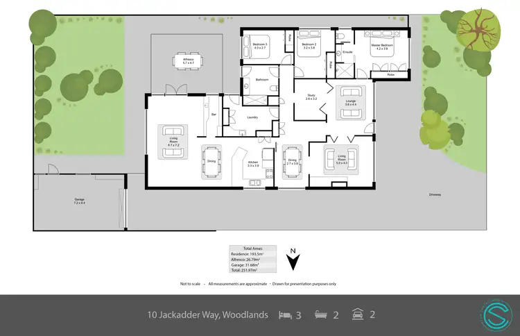 Floorplan of Homely house listing, 10 Jackadder Way, Woodlands WA 6018