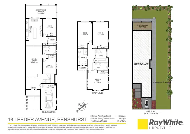 Floorplan of Homely semi-detached listing, 18 Leeder Avenue, Penshurst NSW 2222