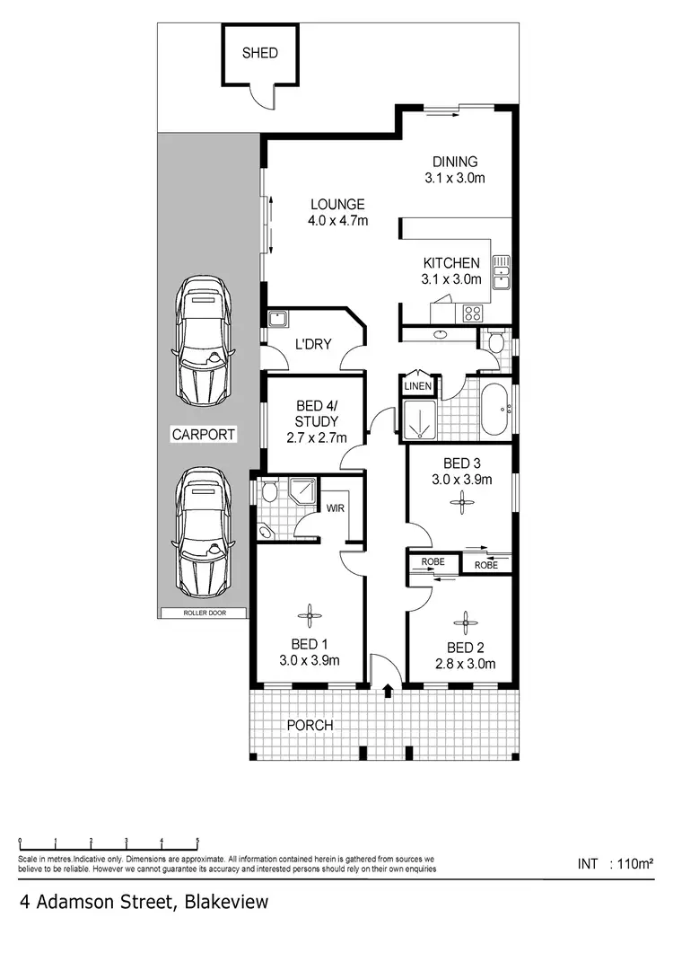 Floorplan of Homely house listing, 4 Adamson Street, Blakeview SA 5114