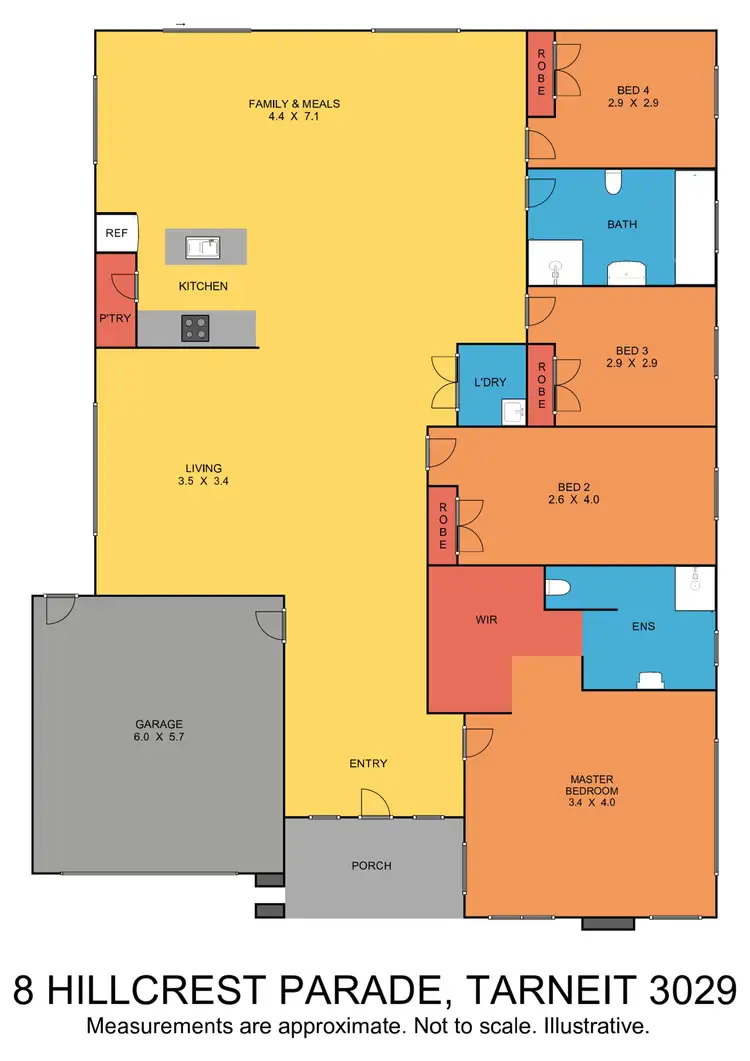 Floorplan of Homely house listing, 8 Hillcrest Parade, Tarneit VIC 3029