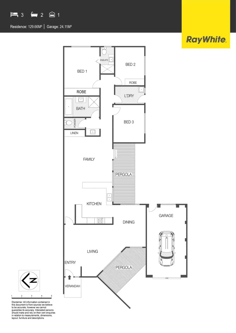 Floorplan of Homely townhouse listing, 2/15 Stroud Place, Florey ACT 2615