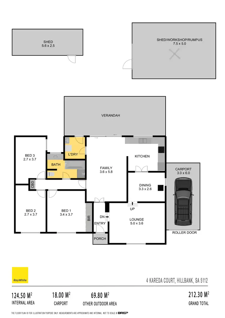 Floorplan of Homely house listing, 4 Kareda Court, Hillbank SA 5112