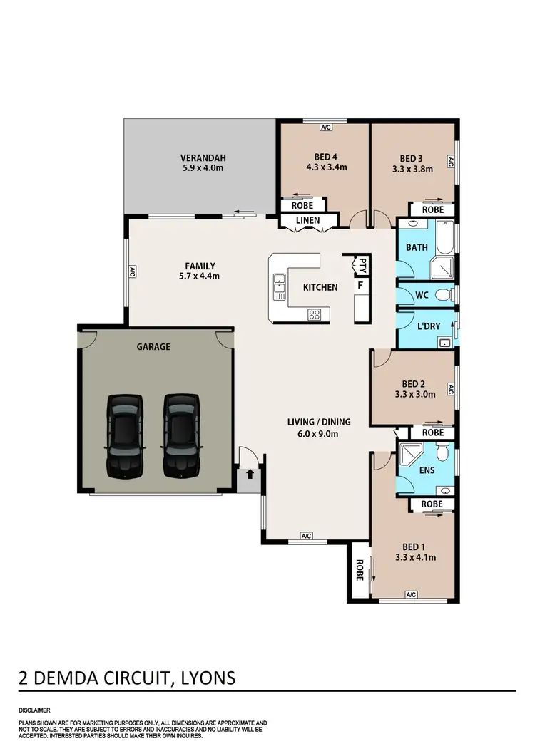 Floorplan of Homely house listing, 2 Demda Circuit, Lyons NT 810