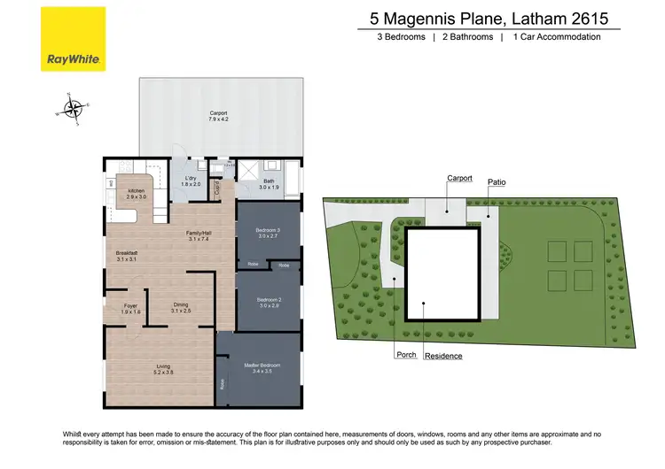 Floorplan of Homely house listing, 5 Magennis Place, Latham ACT 2615