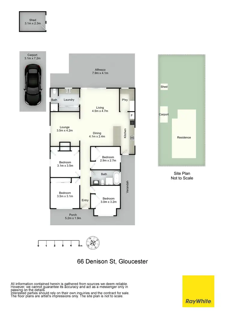 Floorplan of Homely house listing, 66 Denison Street, Gloucester NSW 2422