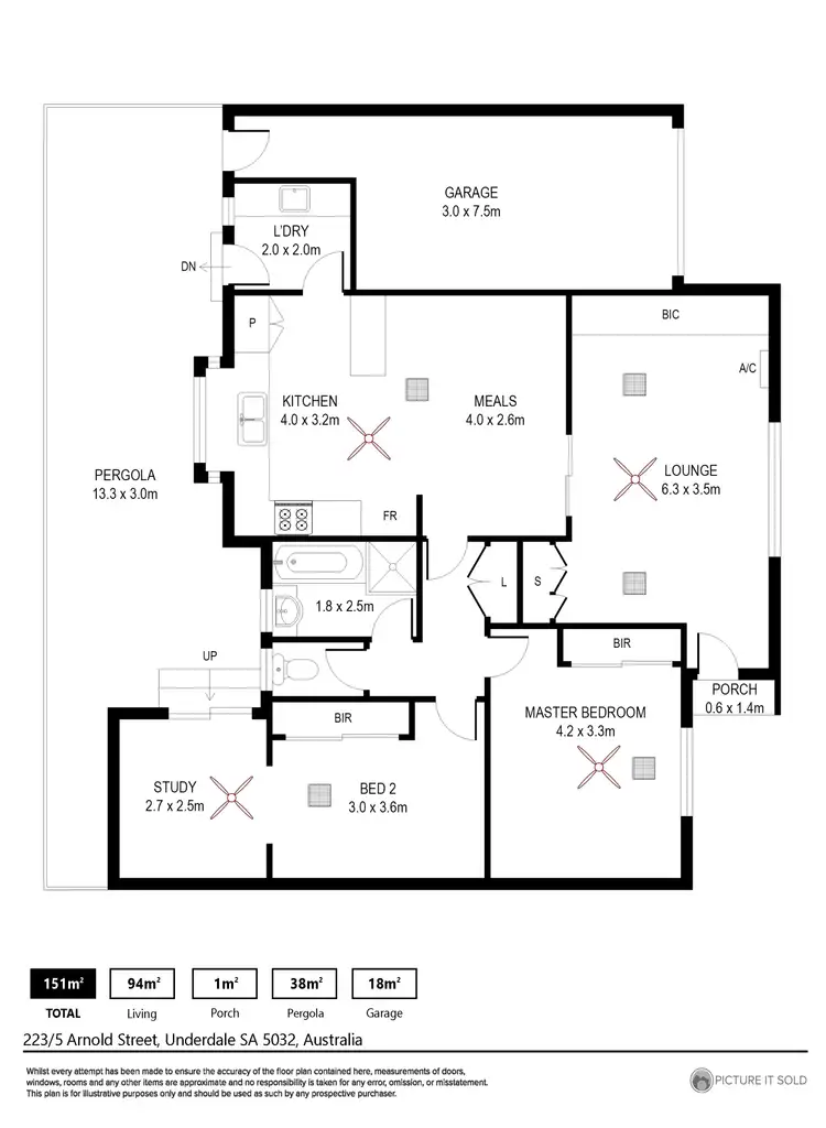 Floorplan of Homely unit listing, 2/23-25 Arnold Street, Underdale SA 5032