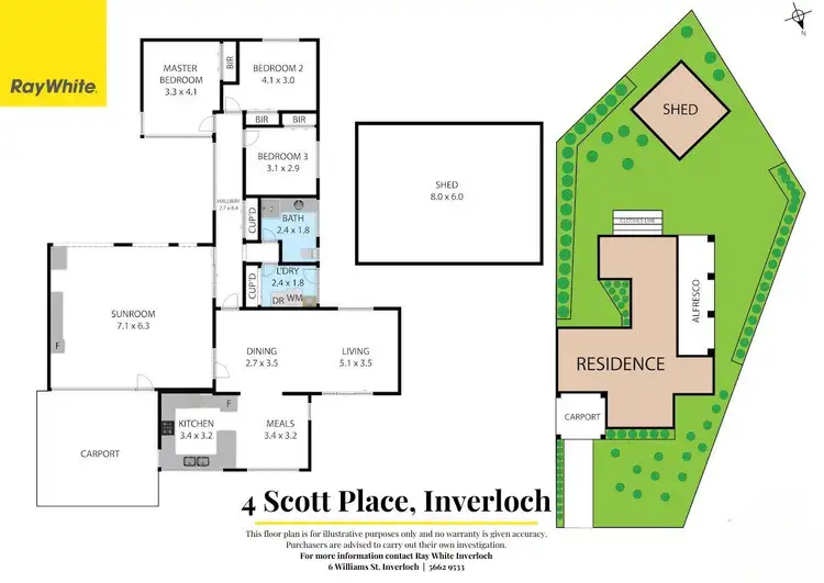 Floorplan of Homely house listing, 4 Scott Place, Inverloch VIC 3996