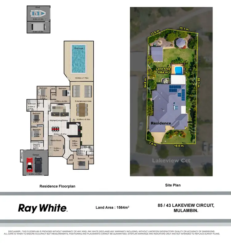 Floorplan of Homely house listing, 43 Lakeview Circuit, Mulambin QLD 4703