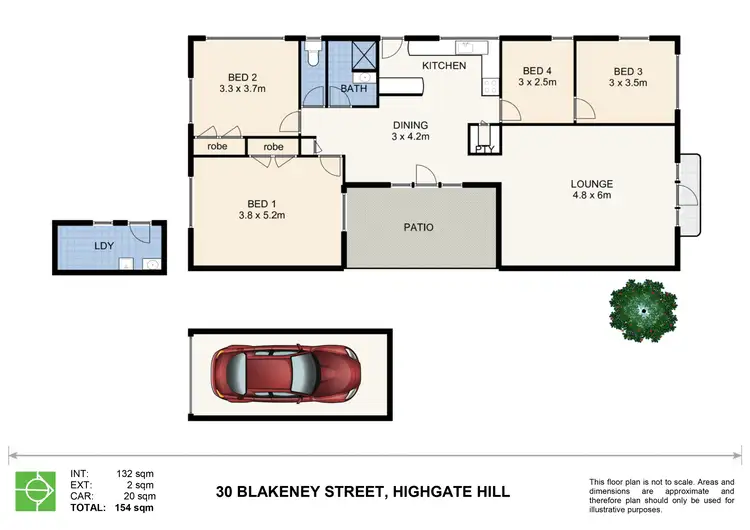 Floorplan of Homely house listing, 30 Blakeney Street, Highgate Hill QLD 4101