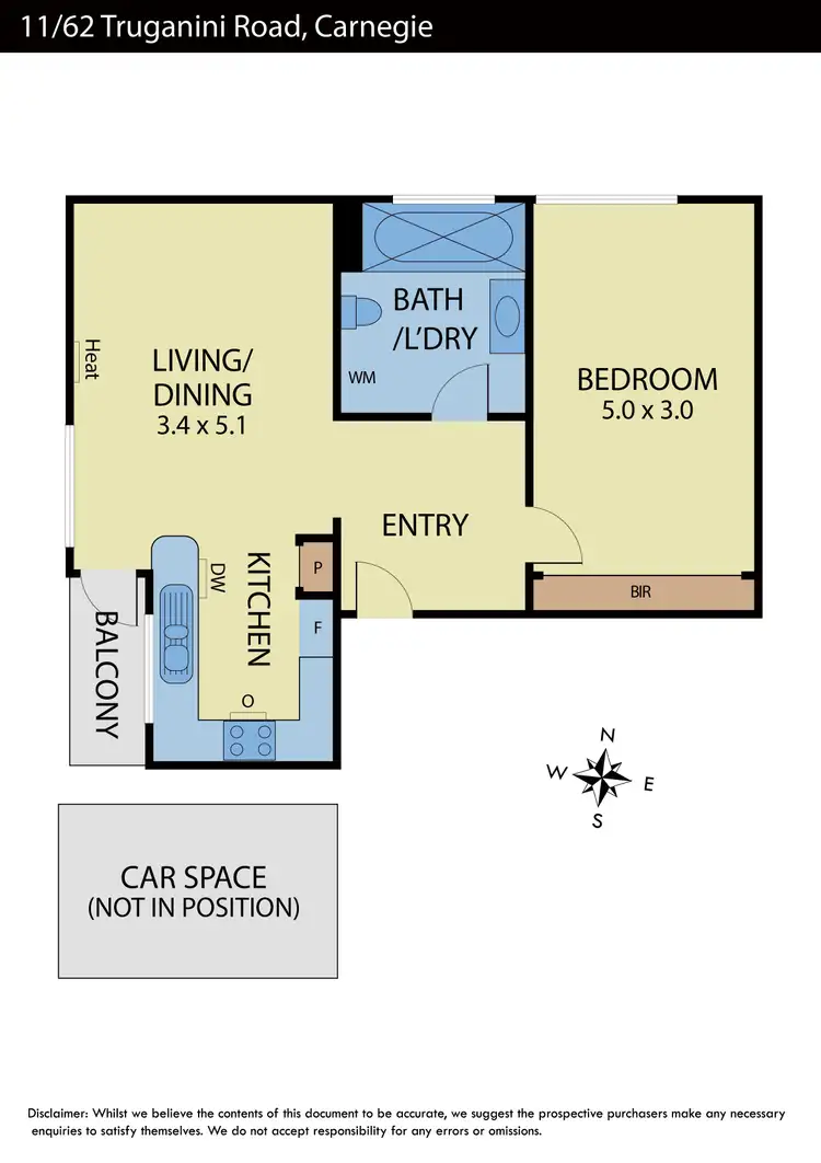Floorplan of Homely apartment listing, 11/62 Truganini Road, Carnegie VIC 3163