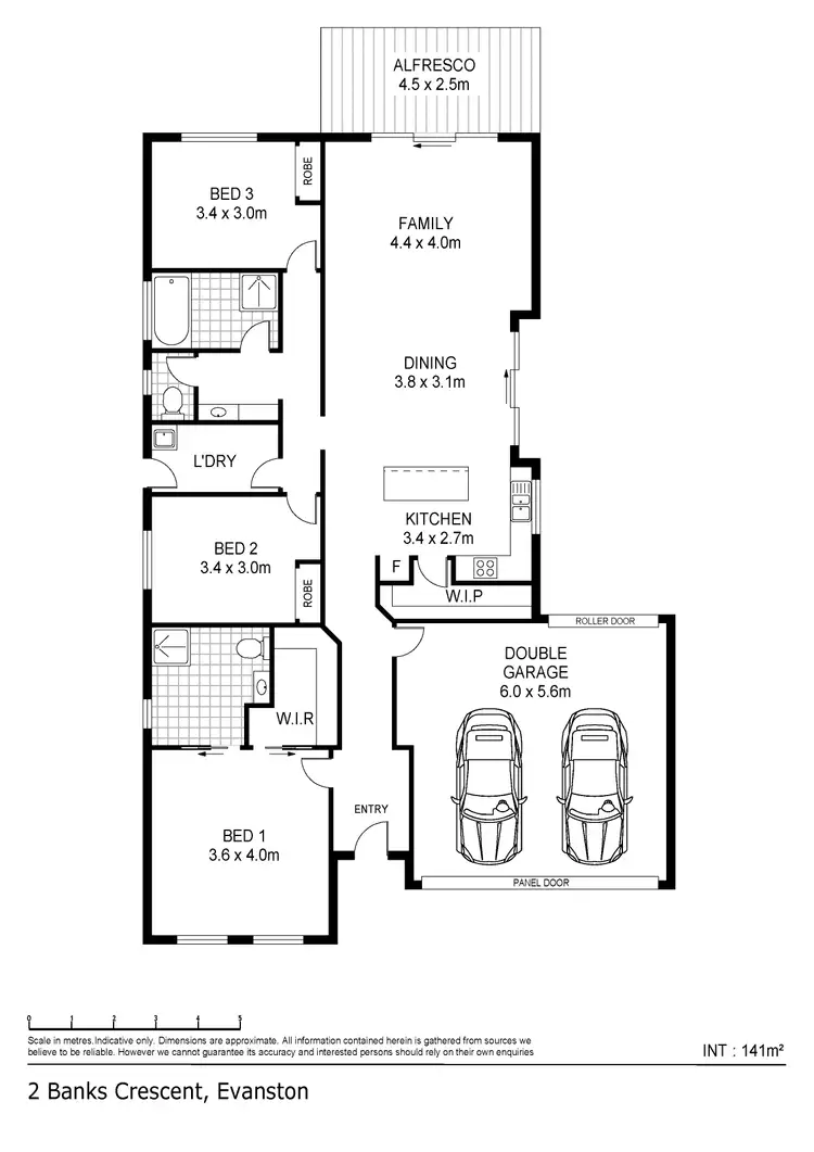 Floorplan of Homely house listing, 2 Banks Crescent, Evanston SA 5116