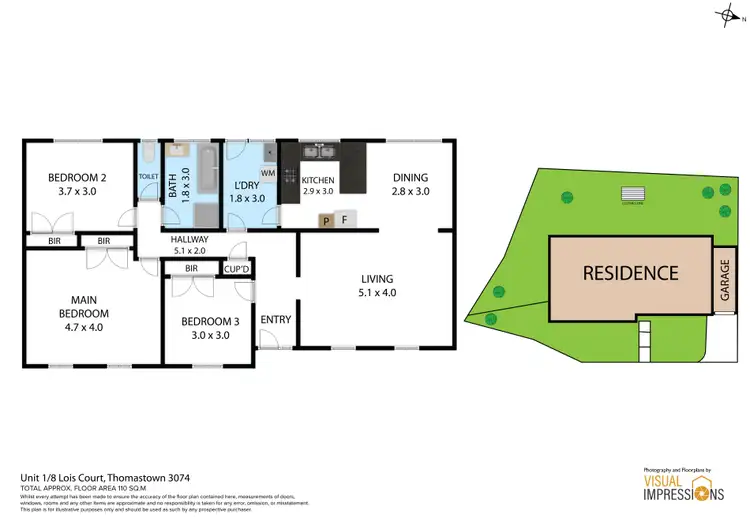 Floorplan of Homely unit listing, 1-4/8 Lois Court, Thomastown VIC 3074