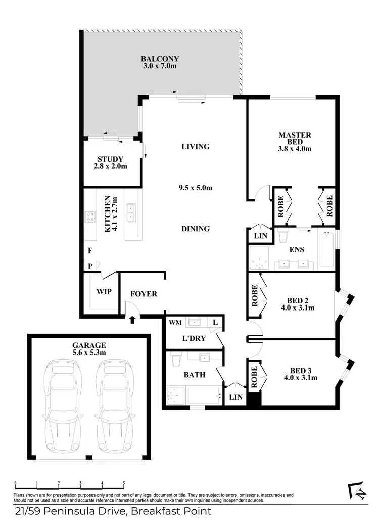 Floorplan of Homely apartment listing, 21/59 Peninsula Drive, Breakfast Point NSW 2137