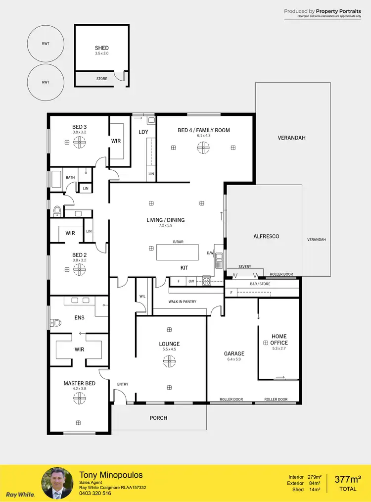 Floorplan of Homely house listing, 11 Highgrove Court, Andrews Farm SA 5114