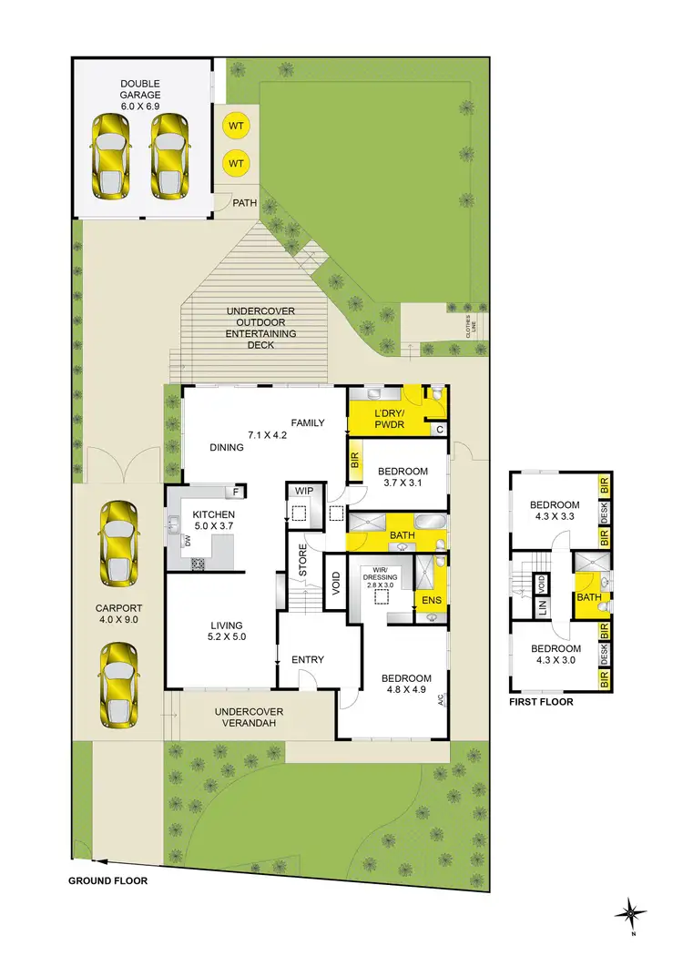 Floorplan of Homely house listing, 43 Barrabool Road, Belmont VIC 3216