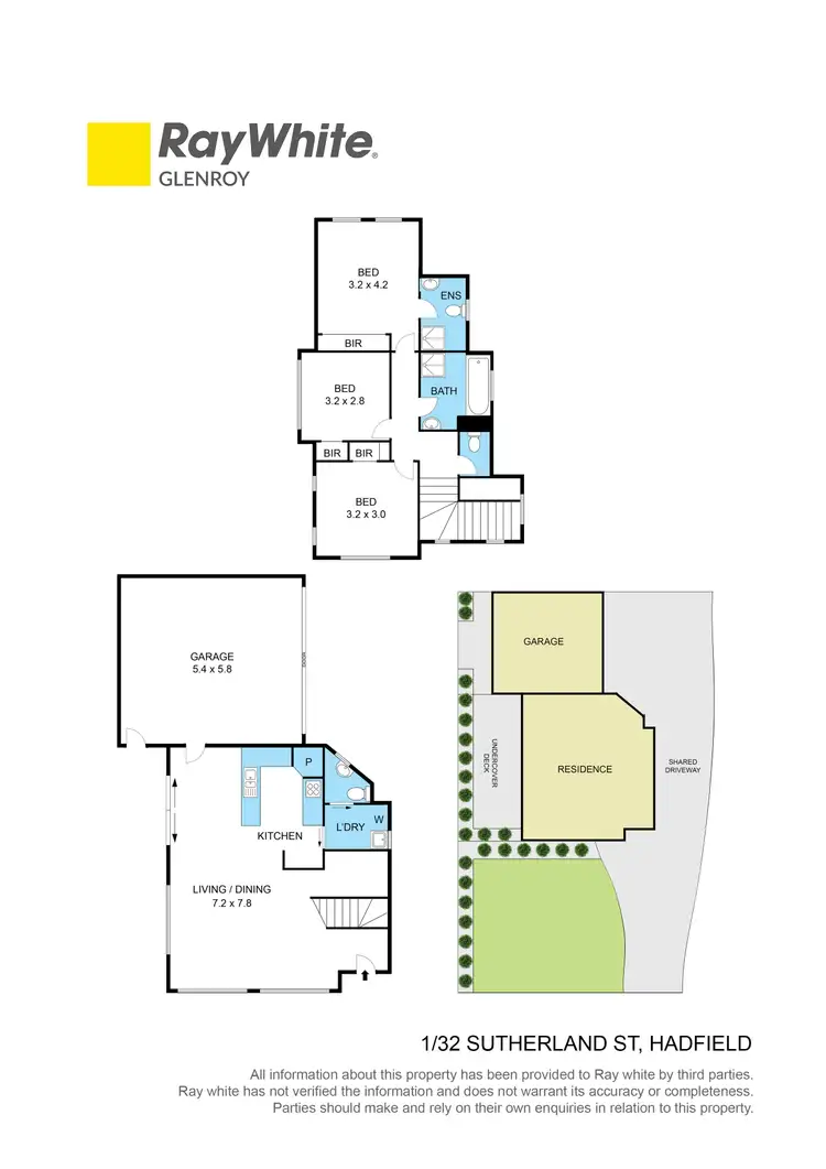 Floorplan of Homely townhouse listing, 1/32 Sutherland Street, Hadfield VIC 3046