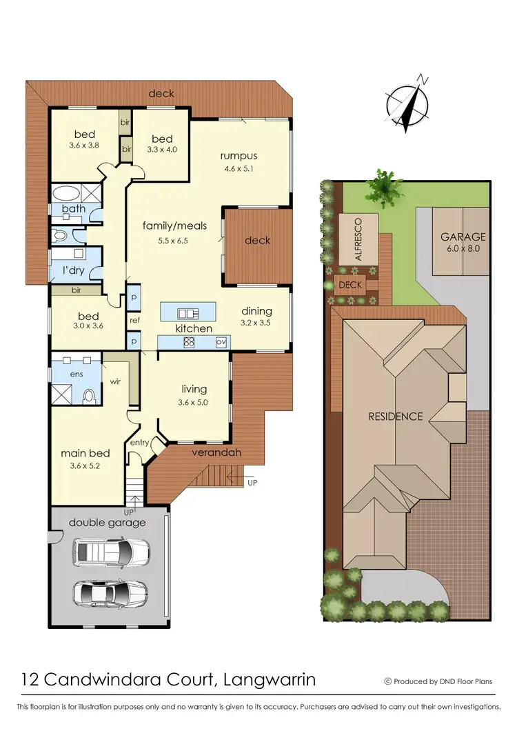 Floorplan of Homely house listing, 12 Candwindara Court, Langwarrin VIC 3910