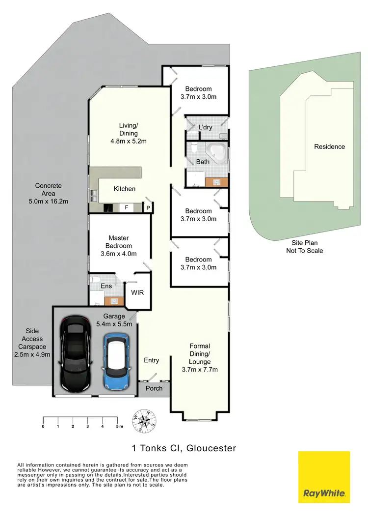 Floorplan of Homely house listing, 1 Tonks Close, Gloucester NSW 2422