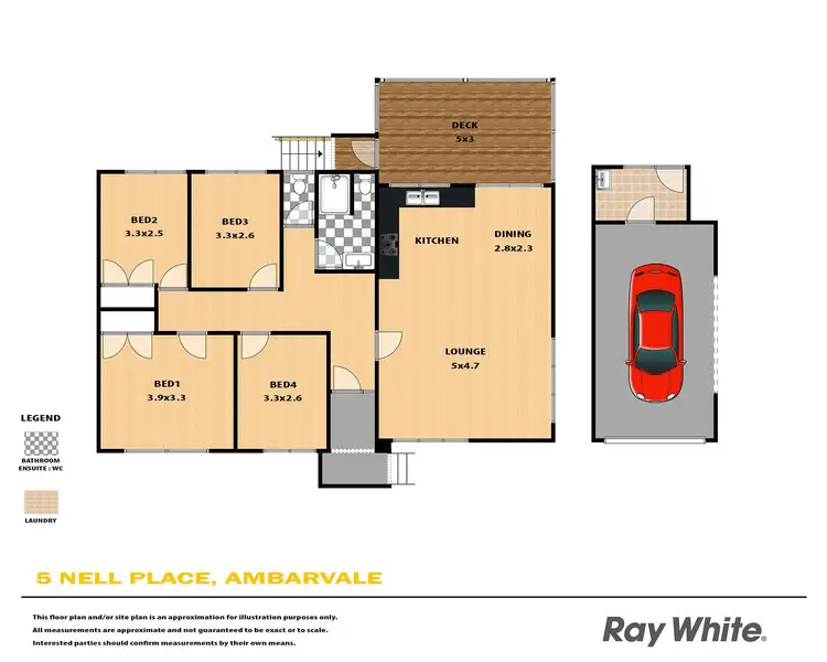 Floorplan of Homely house listing, 5 Nell Place, Ambarvale NSW 2560