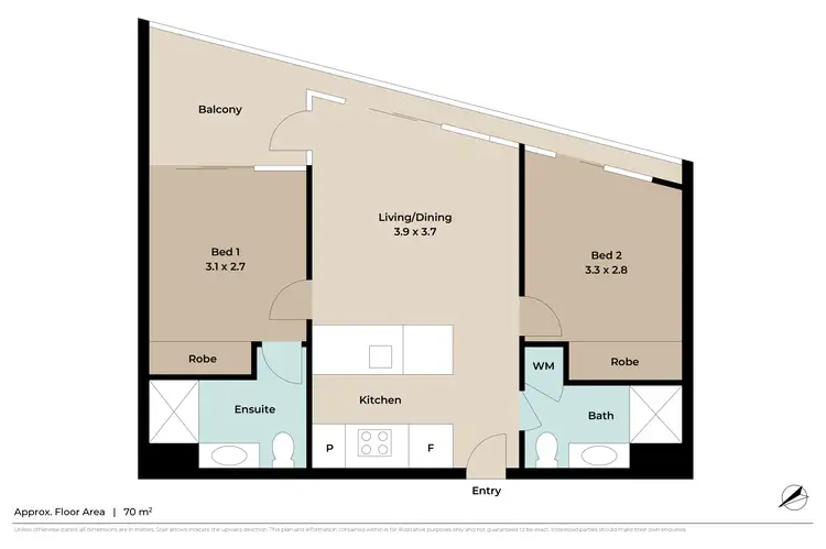 Floorplan of Homely unit listing, 2106/179 Alfred Street, Fortitude Valley QLD 4006