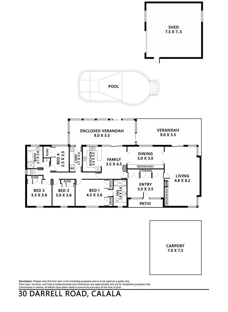 Floorplan of Homely house listing, 30 Darrell Road, Tamworth NSW 2340