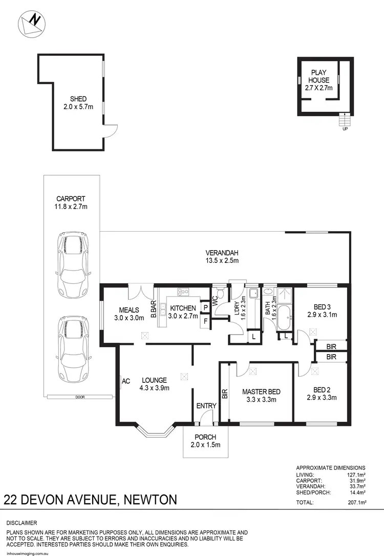 Floorplan of Homely house listing, 22 Devon Avenue, Newton SA 5074