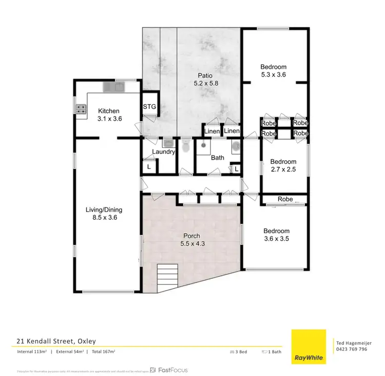 Floorplan of Homely house listing, 21 Kendall Street, Oxley QLD 4075