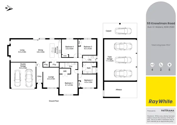 Floorplan of Homely house listing, 55 Knowlman Road, Goulburn NSW 2580