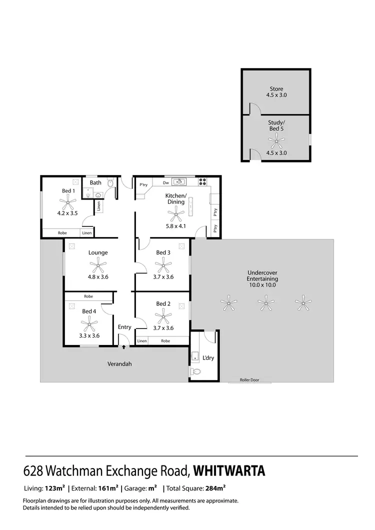Floorplan of Homely house listing, 628 Watchman Exchange Road, Balaklava SA 5461