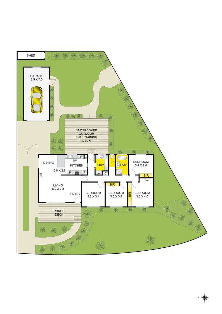 Floorplan of Homely house listing, 3 Fairfield Avenue, Belmont VIC 3216