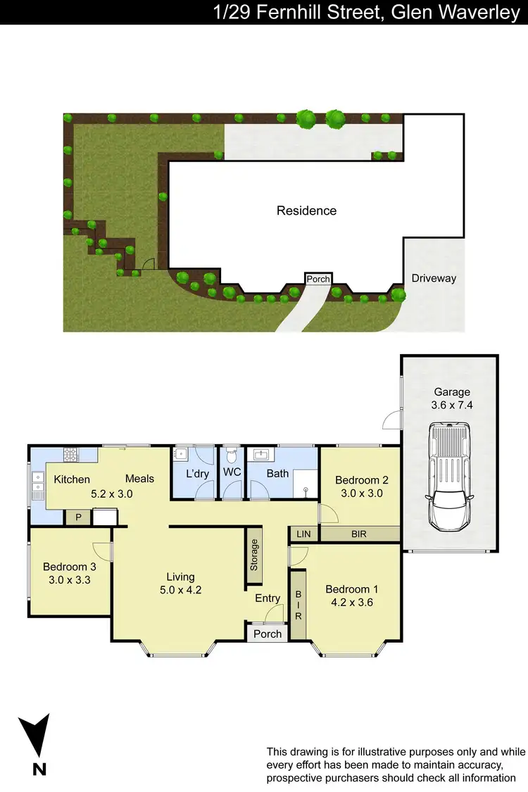 Floorplan of Homely unit listing, 1/29 Fernhill Street, Glen Waverley VIC 3150