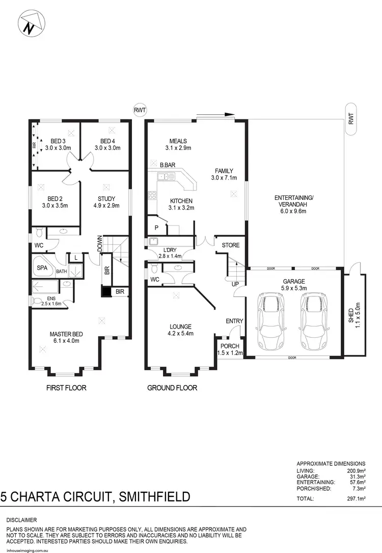 Floorplan of Homely house listing, 5 Charta Circuit, Smithfield SA 5114