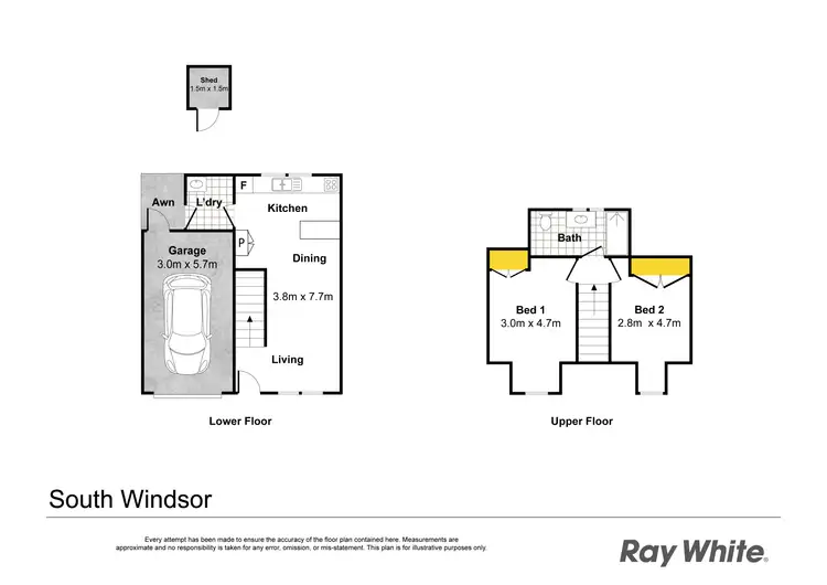 Floorplan of Homely townhouse listing, 3/546 George Street, South Windsor NSW 2756