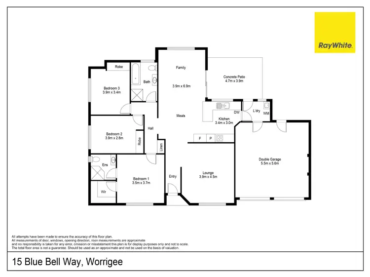 Floorplan of Homely house listing, 15 Blue Bell Way, Worrigee NSW 2540