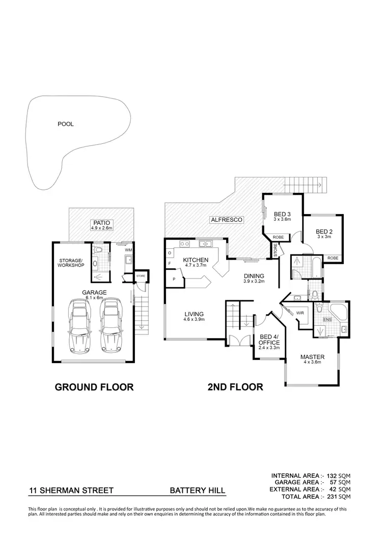 Floorplan of Homely house listing, 11 Sherman Street, Battery Hill QLD 4551